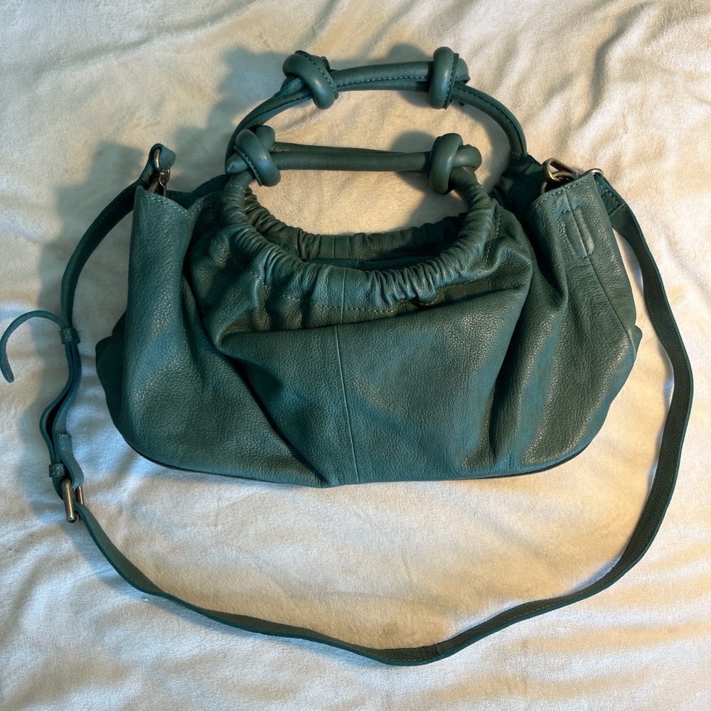 Free People Teal Crossbody Bag